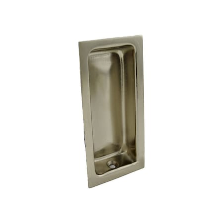 Ives Commercial Solid Brass Large Rectangular Flush Pull Satin Nickel Finish 227B15